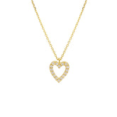 Herz 18 Karat Goldcollier-Halskette